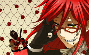 Black Butler Grell Sutcliff Skull Wallpaper