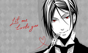 Black Butler Sebastian Red Eyes Wallpaper