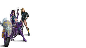 Black Canary And Huntress Wallpaper