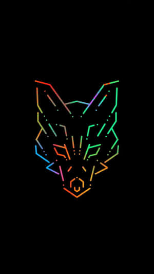 Black Cartoon Fox [wallpaper] Wallpaper