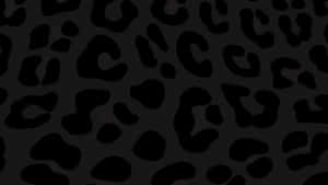 Black Cheetah Print Pattern Wallpaper