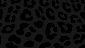 Black Cheetah Print Pattern Wallpaper
