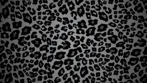 Black Cheetah Print Pattern Wallpaper
