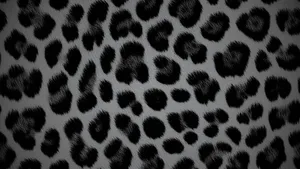 Black Cheetah Print Pattern Wallpaper
