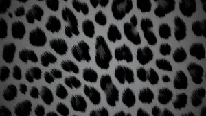Black Cheetah Print Pattern Wallpaper