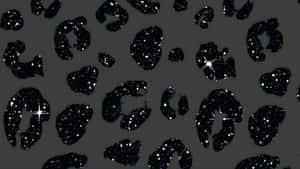 Black Cheetah Print Texture Wallpaper