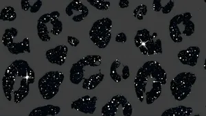 Black Cheetah Print Texture Wallpaper