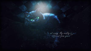 Black Cheshire Cat Quotes Wallpaper