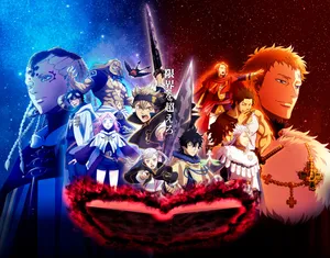 Black Clover Anime Characters Collage Wallpaper