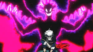 Black Clover Asta Demon Unleashes Its Powerful Magic To Fight Against Evil. Wallpaper