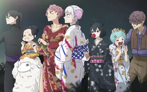 Black Clover Charactersin Kimono Wallpaper