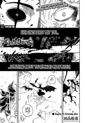 Black Clover Manga Panel Yunovs Zenon Conclusion Wallpaper