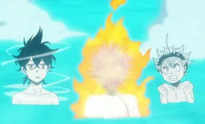Black Clover Trio Reactions Wallpaper