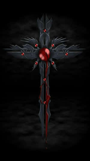 'black Cross - A Symbol Of Faith' Wallpaper