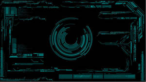 Black Cyber Interface Wallpaper