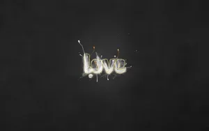 Black Day Love Word Art Wallpaper