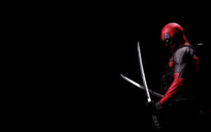 Black Deadpool Takes Back The Night In This Powerful Superhero Image Wallpaper