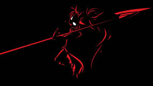 Black Devil Hd Line Art Wallpaper