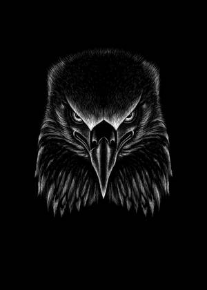 Black Eagle Art Iphone Wallpaper