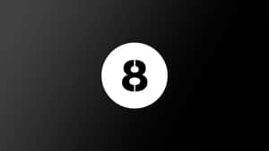 Black Eight Ball Icon Wallpaper