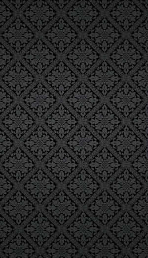 Black Floral Pattern Background Wallpaper