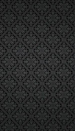 Black Floral Pattern Background Wallpaper