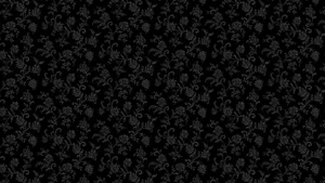 Black Floral Pattern Background Wallpaper