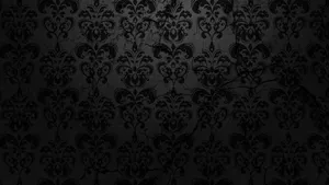Black Floral Pattern Background Wallpaper