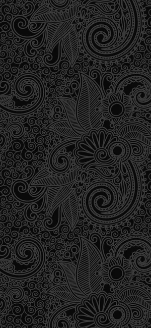Black Floral Pattern Background Wallpaper