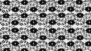 Black Floral Pattern Texture Wallpaper