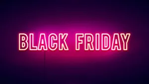 Black Friday Neon Pink Wallpaper