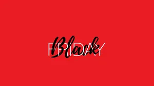 Black Friday Red Art Wallpaper