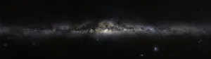 Black Galaxy Milky Way Side Wallpaper