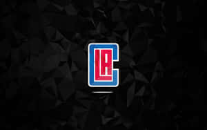 Black Geometric Nba La Clippers Team Logo Wallpaper