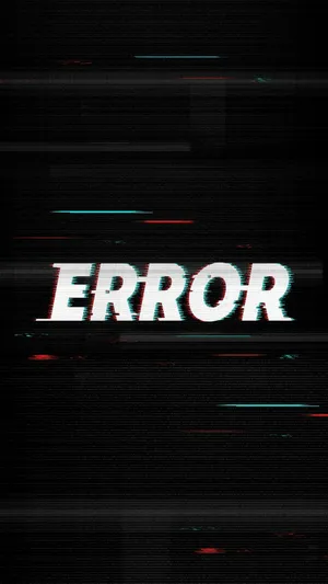 Black Glitch Error Wallpaper