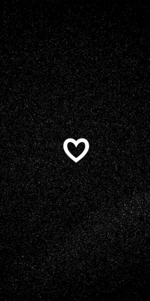 Black Glitter Hearti Phone Wallpaper Wallpaper