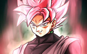 Black Goku Rose 4k With Green Earring Wallpaper