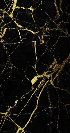 Black Gold Marble Phone Wallpaper