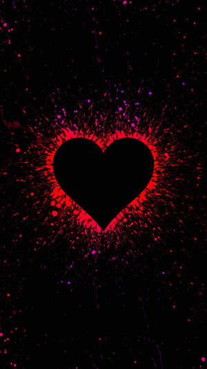 Black Heart Iphone Stock Wallpaper