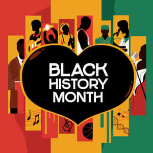 Black History Month Celebration Illustration Wallpaper