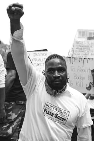 Black History Month Protest Raised Fist Wallpaper