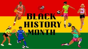 Black History Month Sports Celebration Wallpaper