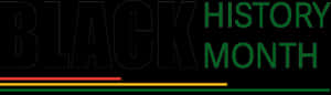 Black History Month Text Banner Wallpaper