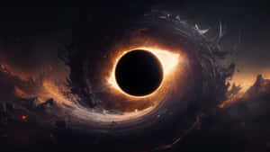 Black Hole Cosmic Vortex Wallpaper