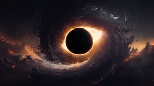 Black Hole Cosmic Vortex Wallpaper