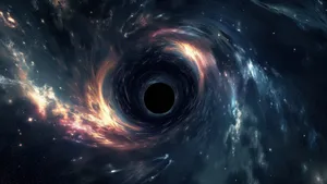 Black Hole In Deep Space Wallpaper