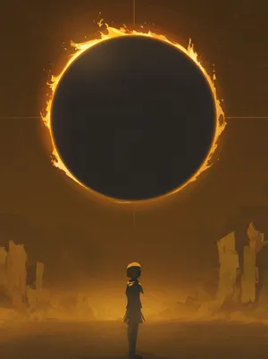 “black Hole Sun - A Stunning Representation Of The Infinite Cosmic Possibility” Wallpaper