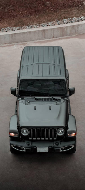 Black Jeep Arial Shot Wallpaper