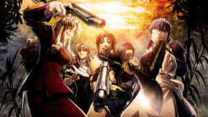 Black Lagoon Anime Action Scene Wallpaper