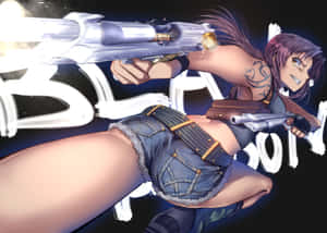 Black Lagoon Revy Action Pose Wallpaper
